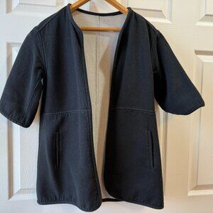 Women's Reversible (Black & Grey) Open-front Jacket